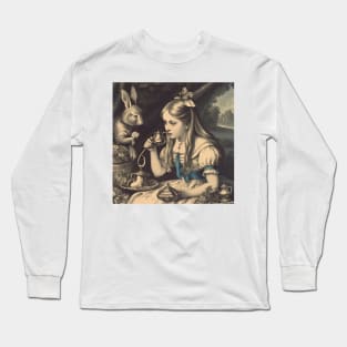 Vintage “We’re all Mad Here” Artwork Long Sleeve T-Shirt